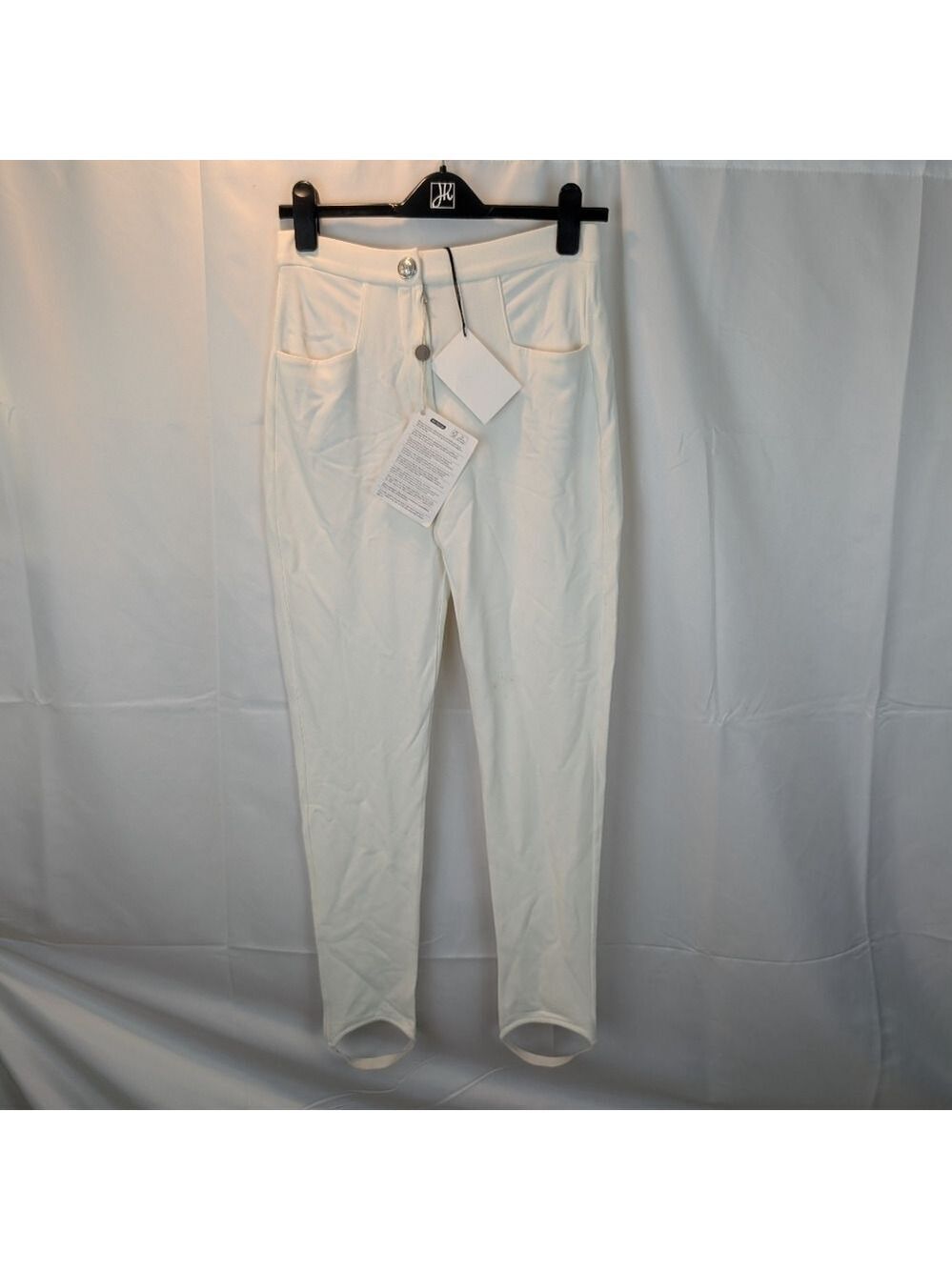Balmain dead stock floor model stirrup pants size M(38) new with defects